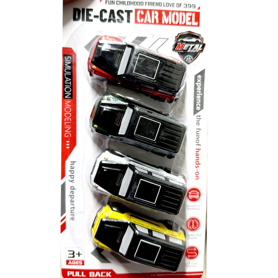 Die-Cast 4x4 Off-Roader Set (4 pk)