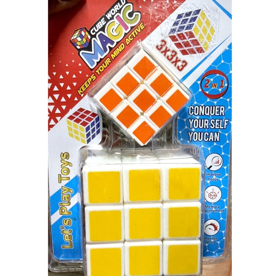 Magic Cube World 3x3 + Mini 2x2 Combo