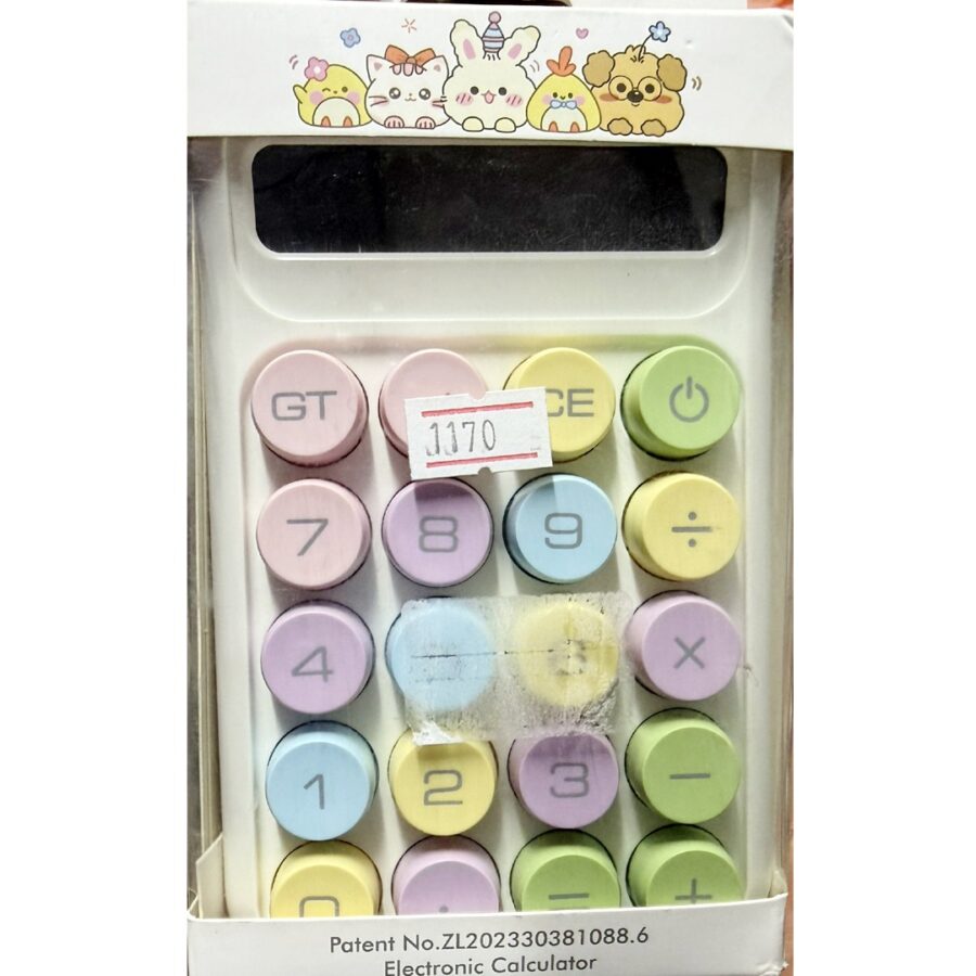 Pastel Cute Electronic Calculator